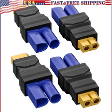 XT60 Female to EC5 Male Connector Adapter Wireless Converter 4PCS for RC FPV