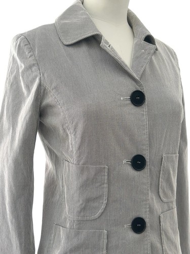 Cappotto donna Paul Smith nero etichetta giacca lavoro utility cotone cordino piccolo - Foto 5 di 24