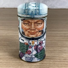 Vintage Cap-Tins The Tin Box Co England Design By Daher Astronaut NASA 4”