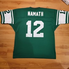  Authentic 1968 New York Jets Joe Namath Mitchell Ness Football Jersey Sz 54 