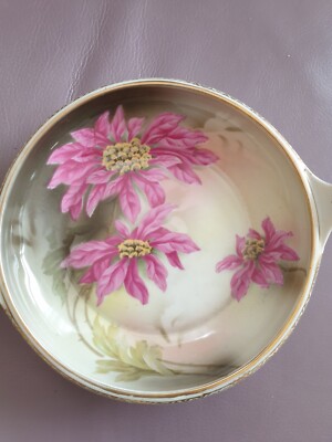 TILLOWITZ REINHOLD SCHLEGELMILCH/ ZIERSCHALE/ BLUMENDEKOR 