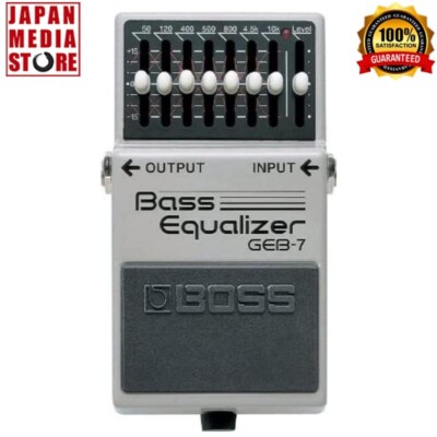 Boss GEB-7 Bass-Equalizer Gitarren-Effekt-Pedal Brandneu Box Expressversand