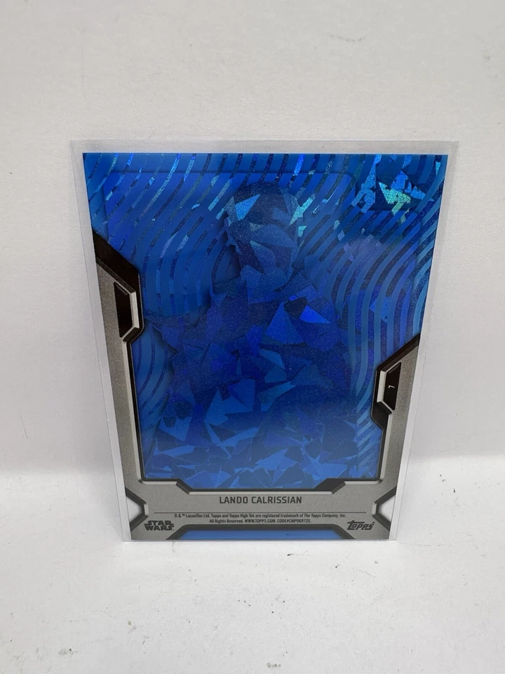 Lando Calrissian 2023 Topps STAR WARS High Tek BLUE /50 Pattern 1 Wave NYCC - Image 2 of 2