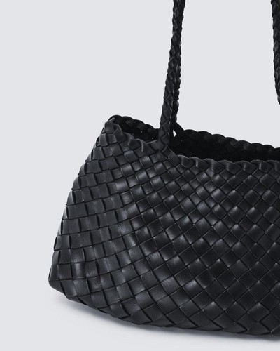 Italy Leather Woven Bag Hobo Trapezoidal Shoulder Bag (Long Handle) - Picture 9 of 28