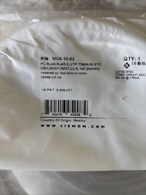 MC 6   10 02 RJ45 Siemon cord