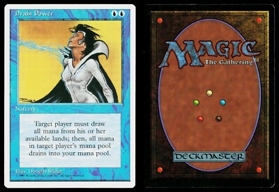 DRAIN POWER Magic the Gathering 4th Edition - NM-MINT Unplayed! FREE SHIPPING