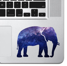 Cosmic Elephant Vinyl Decal Sticker For Mackbook Air Pro Laptop Milky Way Stars