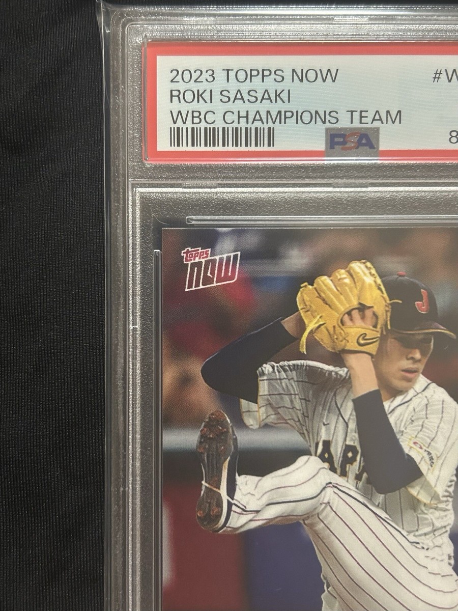 【PSA10】 2023 Topps Now Team Japan WBC20 2023 TOPPS NOW #WBCJPN9 ROKI SASAKI * PSA 10 * WBC CHAMPIONS