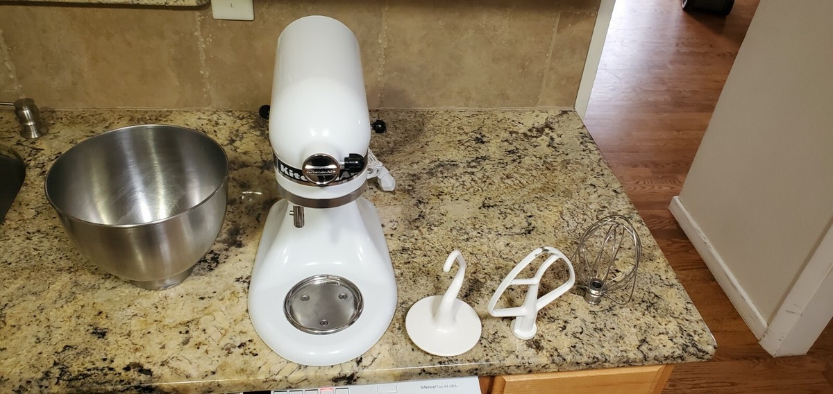 キッチン家電 KitchenAid Classic plus Kitchenaid Classic Plus White Tilt Head Mixer With