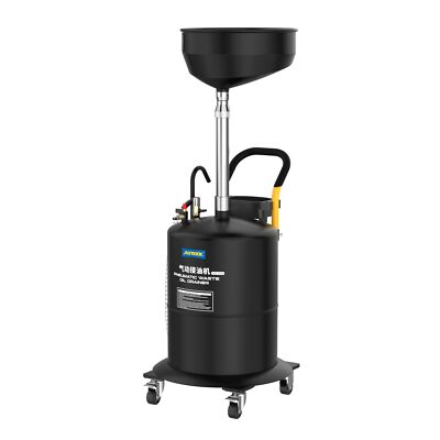 AUTOOL Adjustable Waste Oil Drain Tank Portable Air Operate Drainer 18.5 Gallon