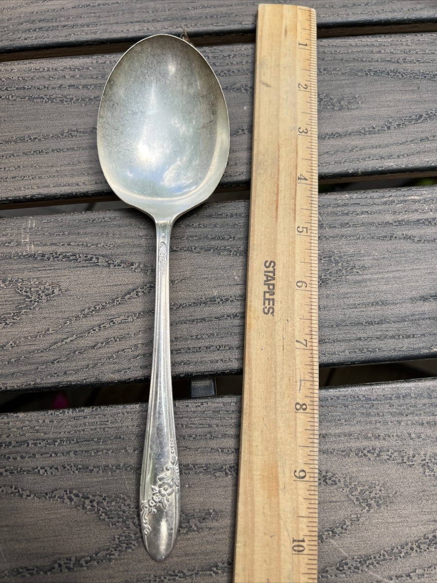 1960年フランス製純銀vintageペーパーウェイト兼ルーペ Oneida Community Tudor Plate - QUEEN BESS II 1946 Solid Serving