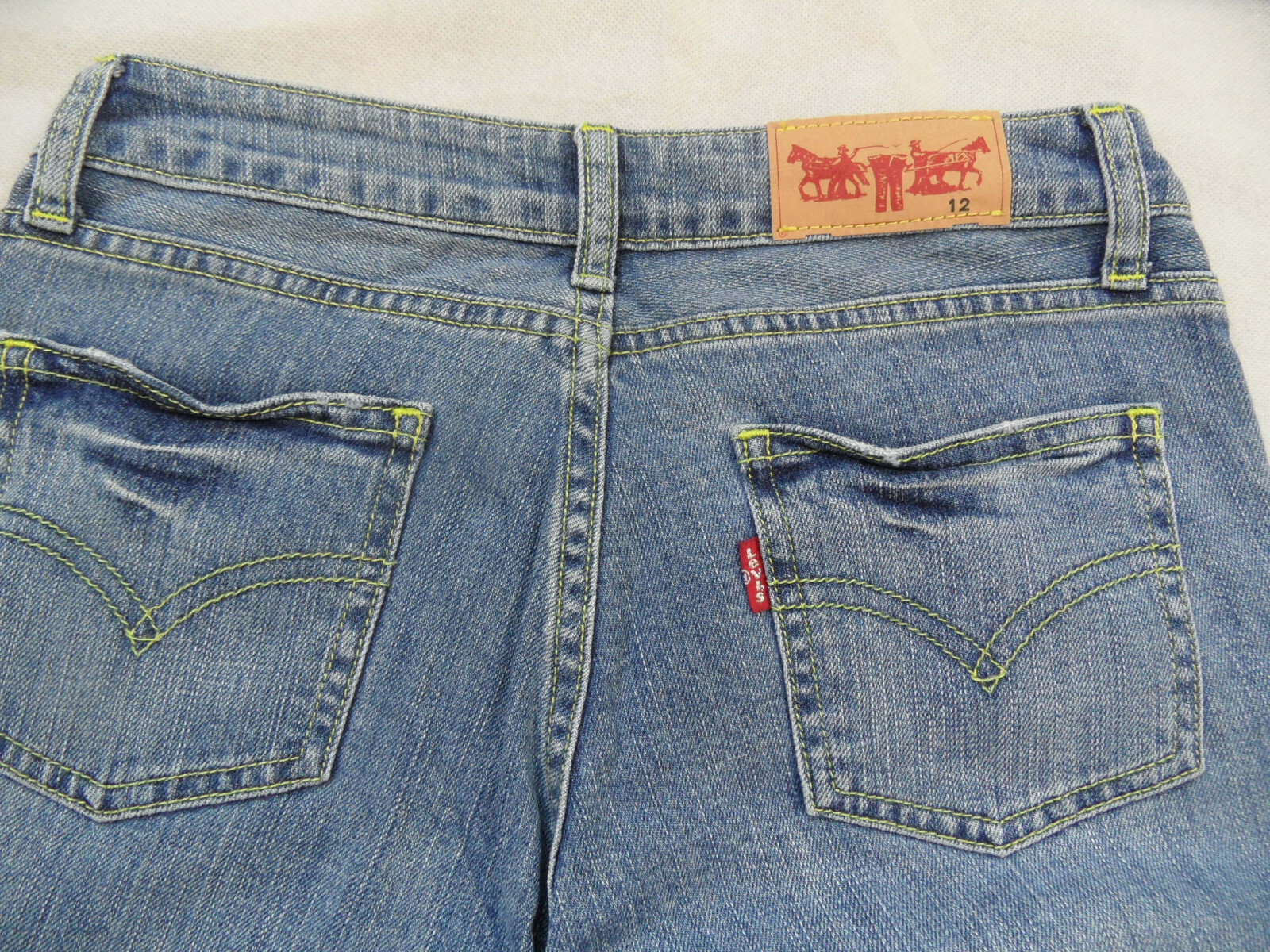 Levis cool 3/4 jeans size 12 y excellent st719 image 3