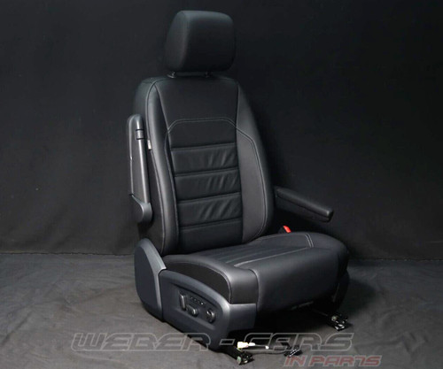 VW T6 Facelift T6.1 RHD Multivan HIGHLINE Leder Schwarz Fahrer Sitz Ledersitz