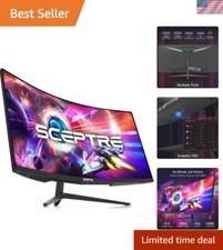 34-Inch Curved Ultrawide WQHD Monitor - 3440x1440, 165Hz with 1ms Response