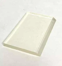 10-Pk Replacement Squeegee Blade Clear Rubber 3" x 2" x 1/4"