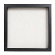 Muzilife - Cornice portafoto con tappetino in lino, 10 x 10 cm, profondità inter