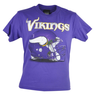 NFL Reebok Minnesota Vikings Benchmark Helmet Football Youth Tshirt Tee 