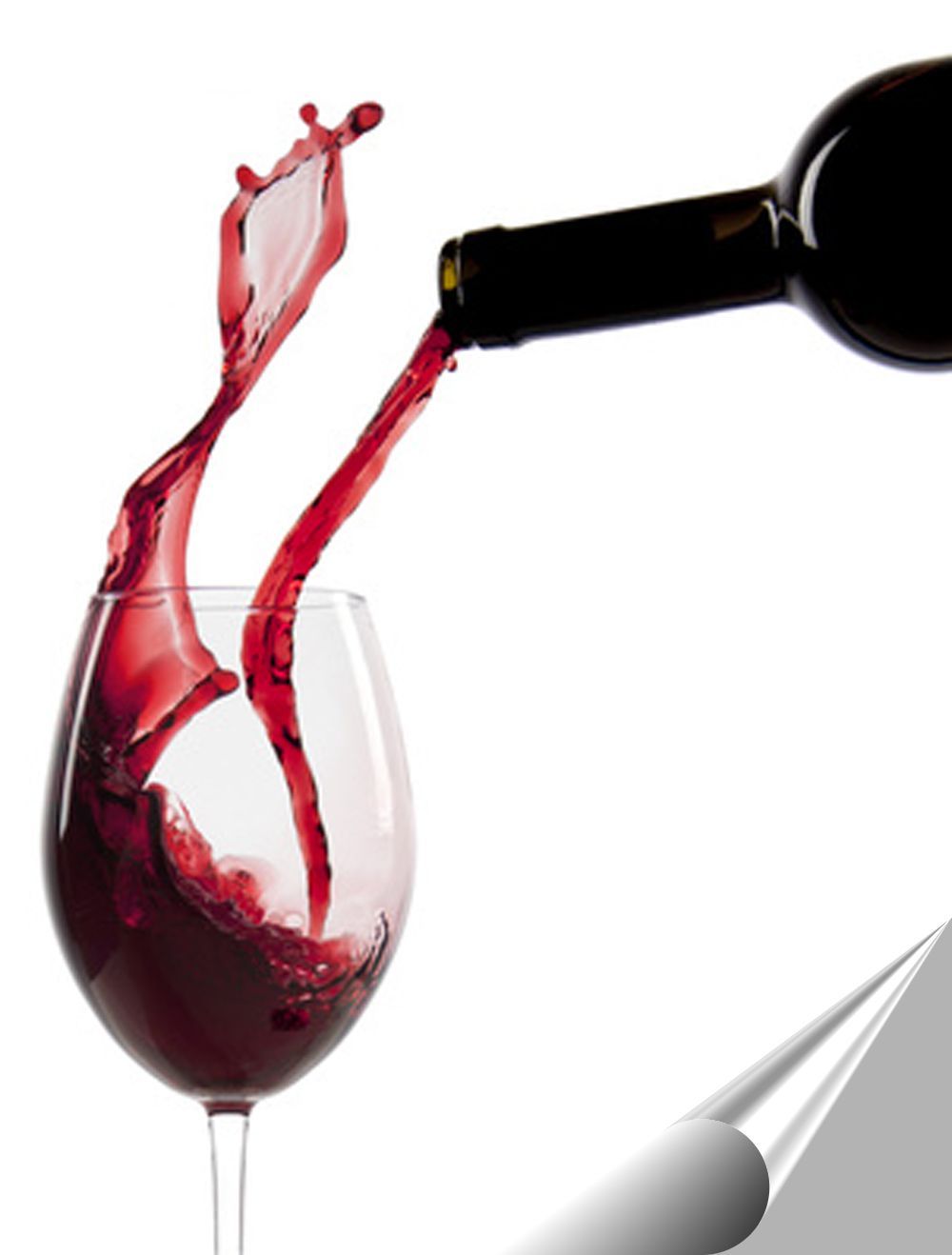 Aufkleber Wein Glass Bar Esszimmer Stillleben MATT Permanent Klebefolie