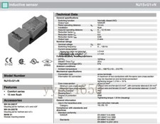 Proximity Pepperl  Fuchs Proximity Switch NJ15 U1 N