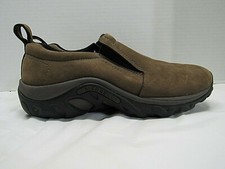 Merrell Jungle Moc Womens Size 7.5 Brown Nubuck OrthoLite Slip On Walking Shoe