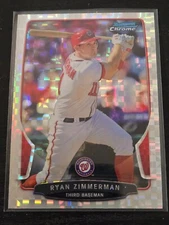 2013 Bowman Chrome Retail X-Fractor Refractor Ryan Zimmerman #80 Nationals