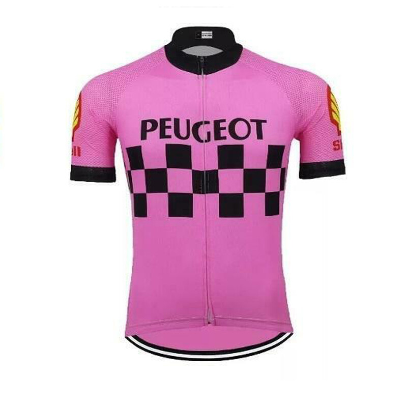 Michelin Peugeot Retro Team Mens Cycling Short Sleeves