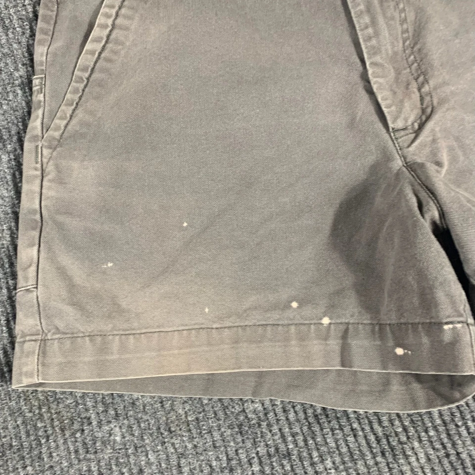 De Colección Patagonia Shorst Hombres 33 Gris Algodón Orgánico Y2K 33x4 Lona Desteñida Ropa de Trabajo Foto 4 de 4