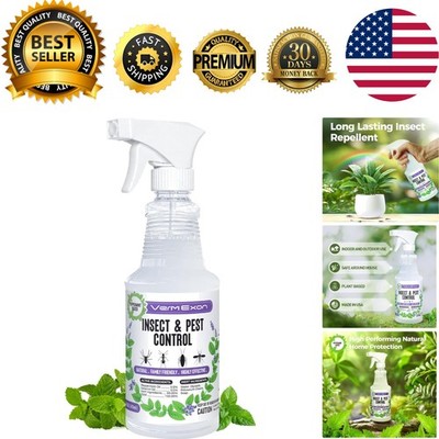 Peppermint Oil Insect & Pest Control Spray   16oz Natural Plant-Based Bug Kil...
