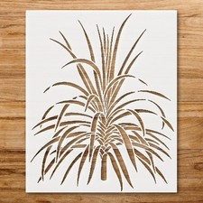 Cluster of Leaves Plant Design Wall Art Reusable Stencil - StencilAir