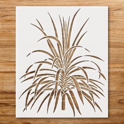 Cluster of Leaves Plant Design Wall Art Reusable Stencil - StencilAir