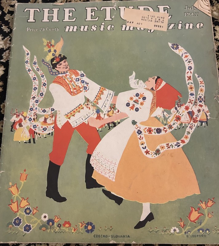 The Etude Music Magazine July 1947 , Rare Vintage Piece Of History
