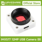 Waveshare IMX577 12MP USB Camera (B), 3840 × 3024, Plug and Play, Supports C/CS