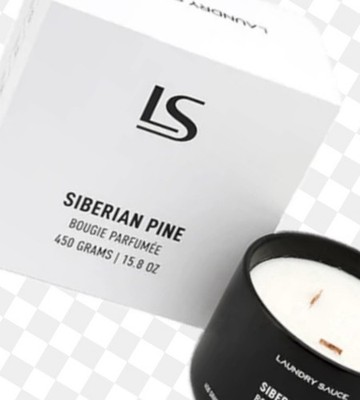 Laundry Sauce Siberian Pine 3 Wick Candle, New In Box, Unopened 15.07 Oz.
