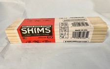 Nelson 8" Wood Shims 12 Pack Solid Kiln Dried Wood Factory Plastic Wrapped