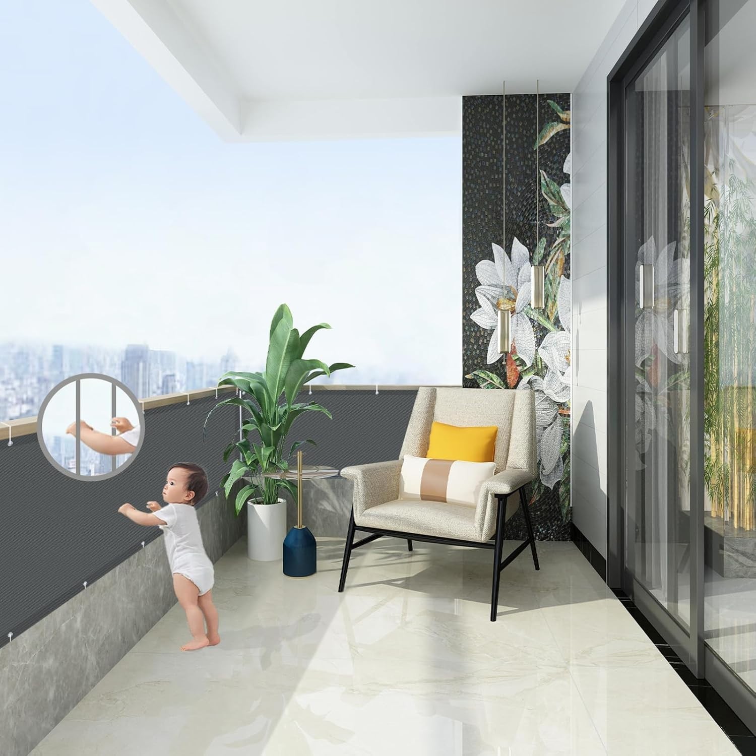 Brise vue de balcon imperméable de qualité supérieure - 4