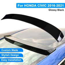 Custom for Honda Civic 2016-2021 Roof Spoiler Rear Window Visor Wing