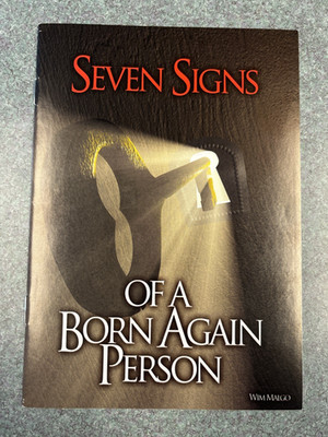 Seven Signs of A Born Again Person Booklet by Dr. Wim Malgo *NICE!  *CLEAN TEXT!