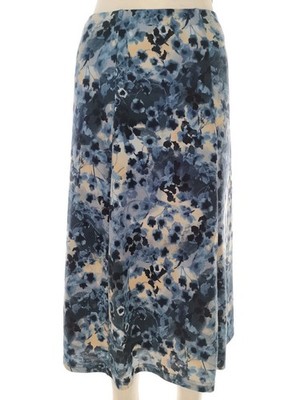 HONOR MILLBURN Damen Maxirock Gr. 44 Blau Lang