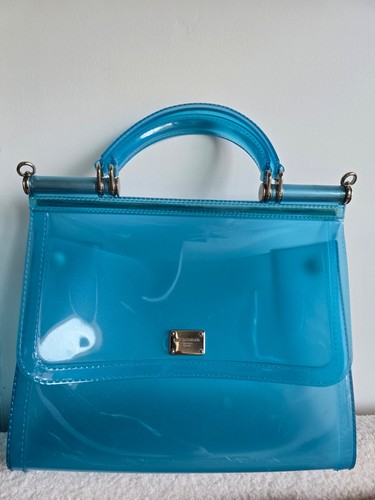 Dolce & Gabbana Light Blue PVC "Miss Sicily" Bag