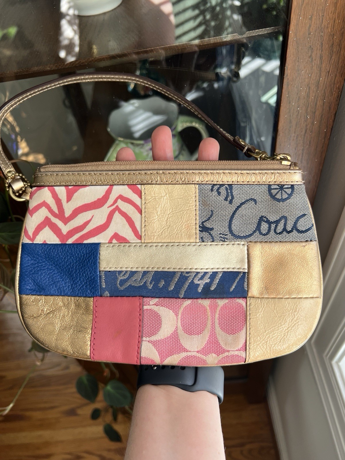 COACH F45653 Multicolor Large Patchwork Wristlet … - image 18