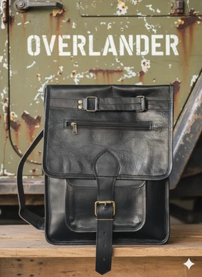 Grand sac de sport pour ordinateur portable Travel Premium en cuir de chèvre ... - Photo 1/4