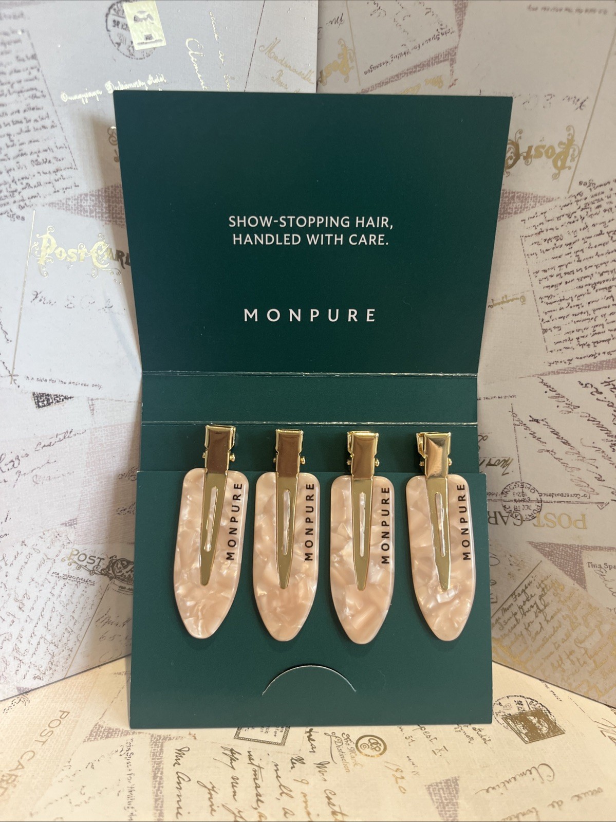 MONPURE No-Crease Hair Clips x 4 - BNIP