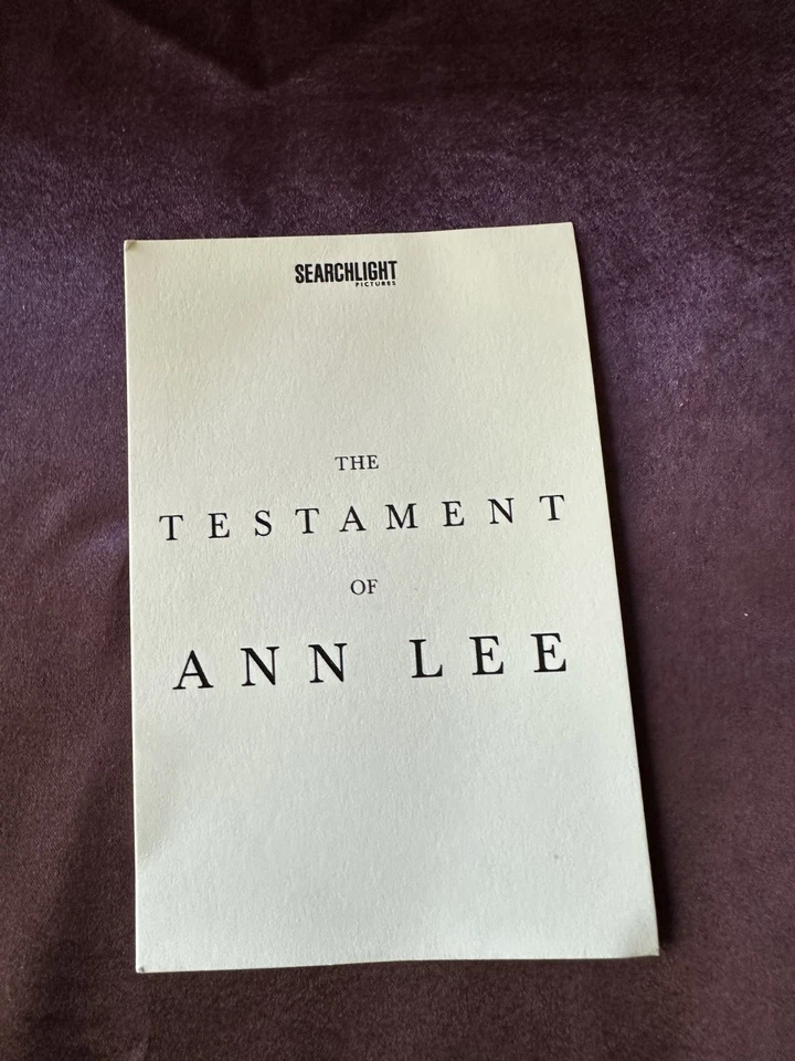 THE TESTAMENT OF ANN LEE 2026 Ticket Amanda Seyfried Lewis Pullman