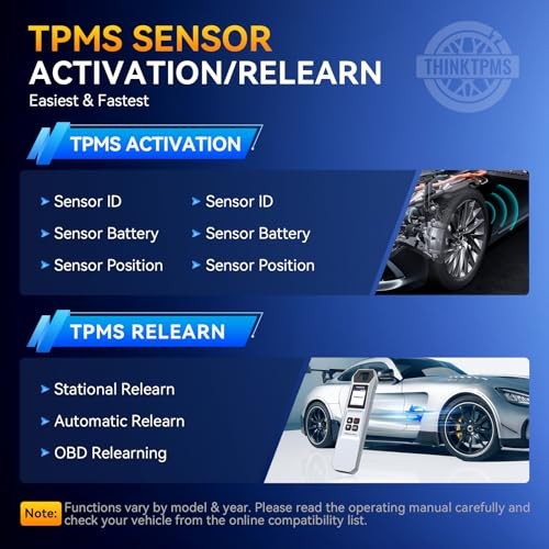 THINKTPMS VENU iPro Handheld Tire Pressure Monitor, Upgrade of G2, 