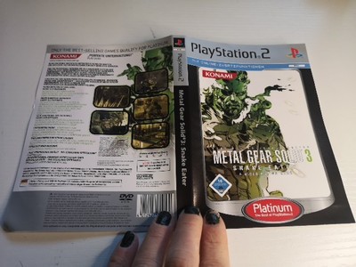 Metal Gear Solid 3 Snake Eater - PS2 Playstation 2 Frontcover + Backcover