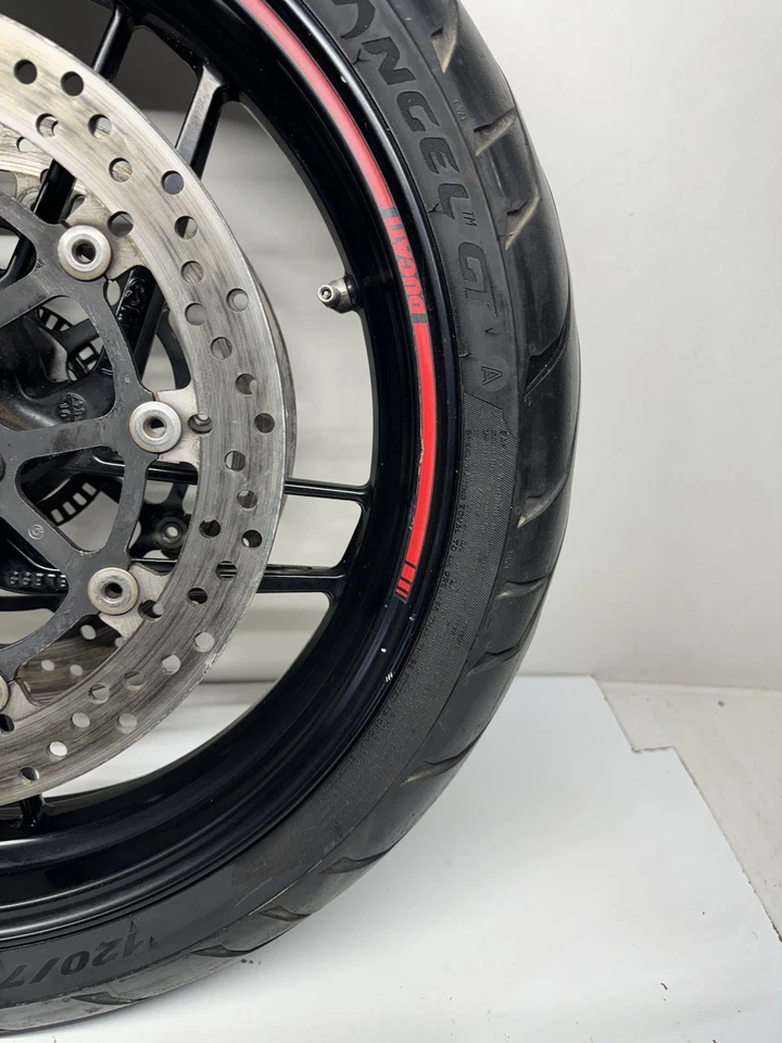 Rotores de aro de roda dianteira 2010-2014 Ducati Multistrada 1200 S 1200S reto bom - Imagem 4 de 4