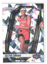 2024 Panini Prizm WNBA #142 Aaliyah Edwards Ice Prizms