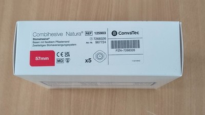 Stomabeutel ConvaTec Combihesive Natura Basisplatte 57 mm   5 St.   PZN 7268326