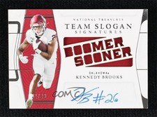 2022 Panini National Treasures Collegiate 22/49 Kennedy Brooks #SL-KBR Auto 0zz3