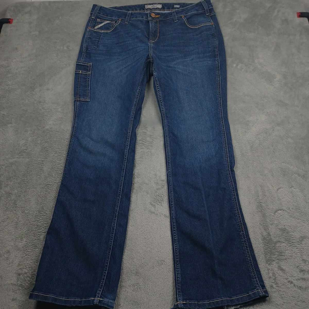 Women's R.E.A.L High Rise Daniela Boot Cut Jeans Tennessee 4 Long
